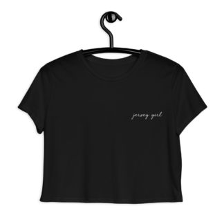 Jersey Girl Embroidered Crop Tee