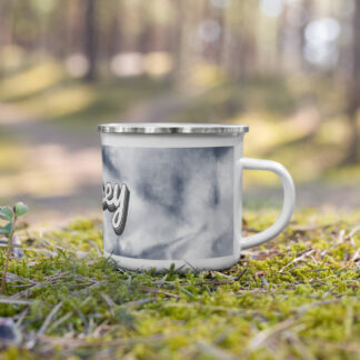 Jersey Enamel Mug - Grey