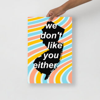We Don't Like You Either Sherbert Poster